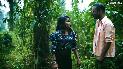 Beau fucks Desi Superstar The StarSudipa in the open Jungle for jizm into her Throat ( Hindi Audio )