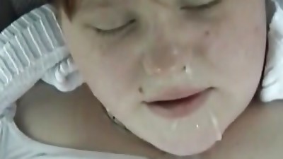 A plump German lady enjoys sucking a hard fuckpole in the back of the car