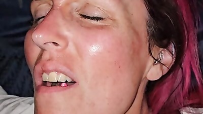 Bareback anal internal cumshot on vocal wifey