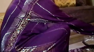 Adorable lady Muslim arab with chaikh Moroccan