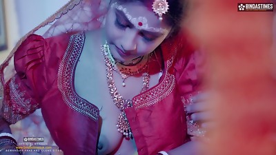 Desi Uber-cute 18+ Girl Very 1st wedding night with her husband and Hard-core sex ( Hindi Audio )